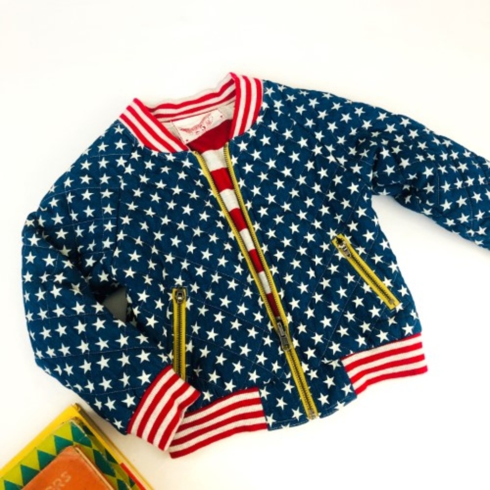 Paper Wings Stars & Stripes Jacket Sz 3